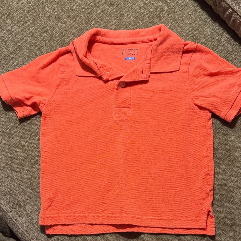 The Children's Place Vibrant Coral Polo Shirt